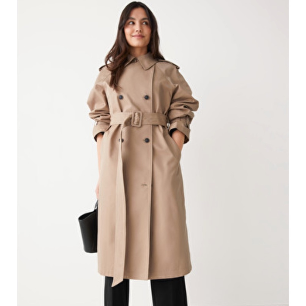 & Other Stories Size XS Beige Classic Trench Coat NWOT